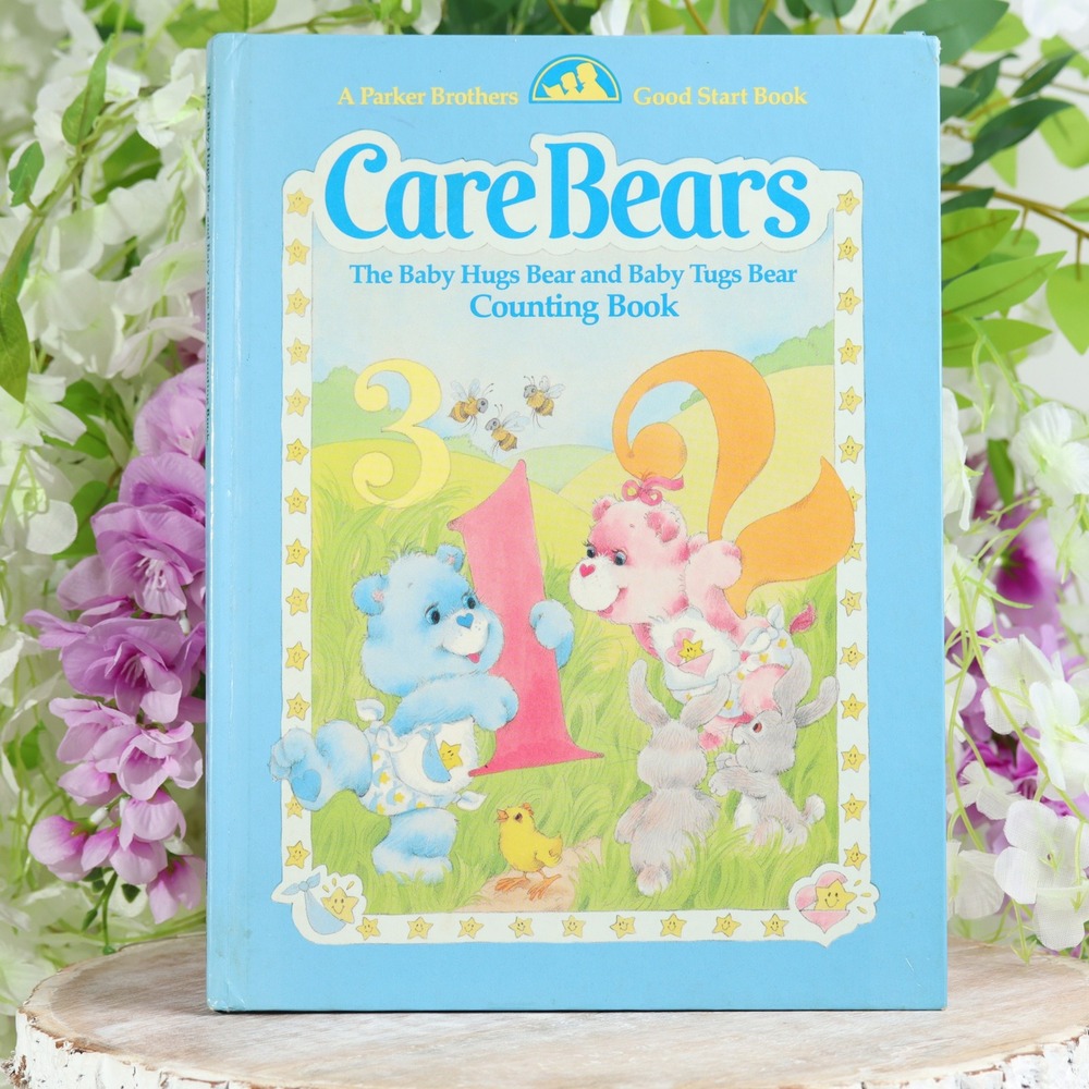 Vintage 1984 Care Bears Baby Hugs and Tugs Bear Counting Book Parker Brothers
